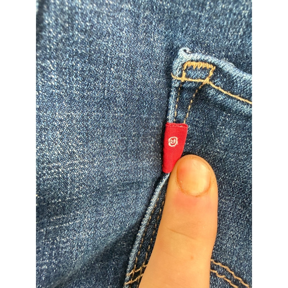 Levis 725 High Rise Bootcut Jeans | Womens 32x34 Dark Wash *RARE Blank Red Tab* - Picture 12 of 16